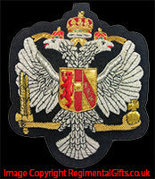 1st The Queen's Dragoon Guards - Blazer Badge - Handmade - MOD Licenced Seller