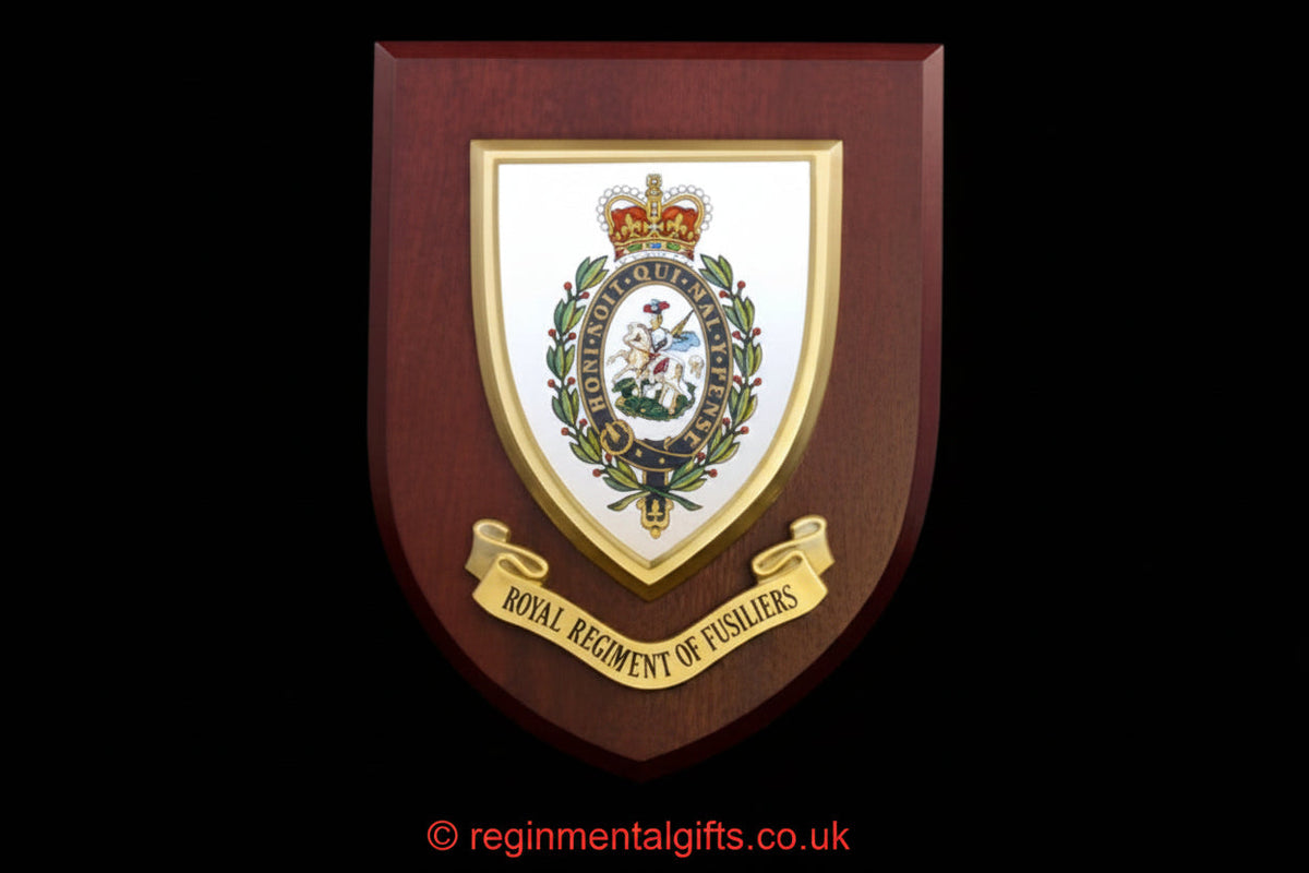 The Royal Regiment of Fusiliers (RRF) - Wall Shield Plaque | MOD Licensed Seller
