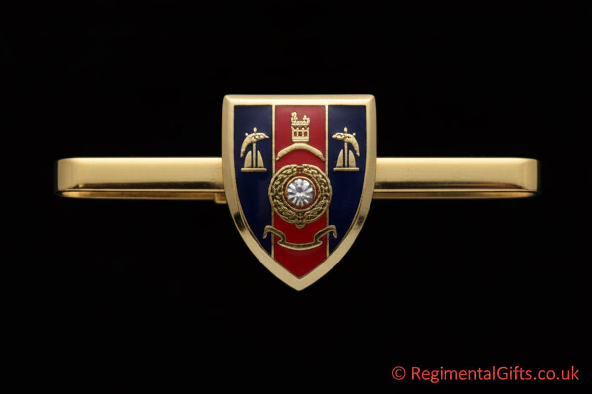 1 Assault Group Royal Marines Shield Tie Bar