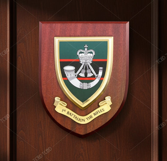 1st Bn Rifles - Wall Shield Plaque | MOD Licensed Seller
