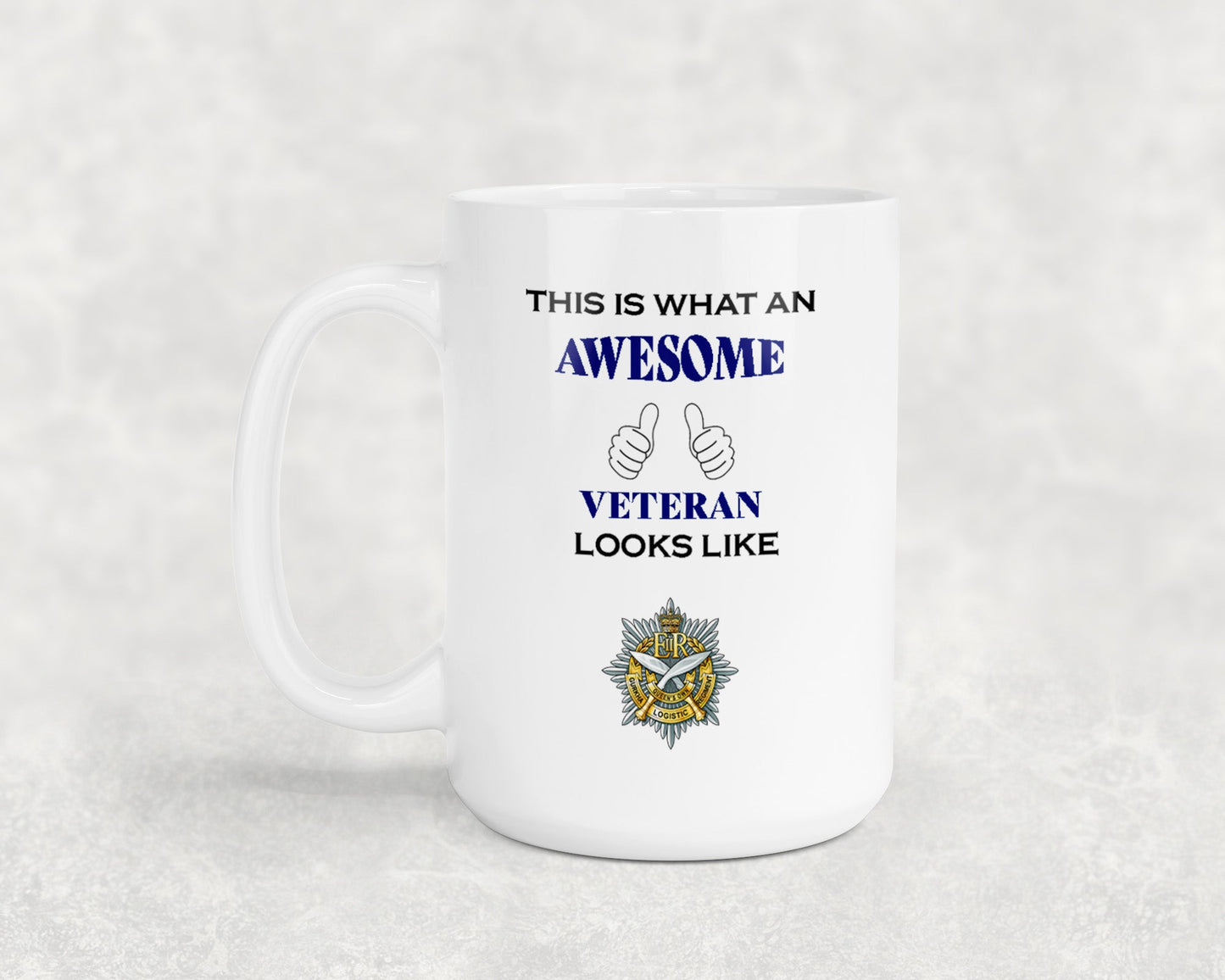 10 Queen's Own Gurkha Logistic Regiment - Veteran - 15oz Mug