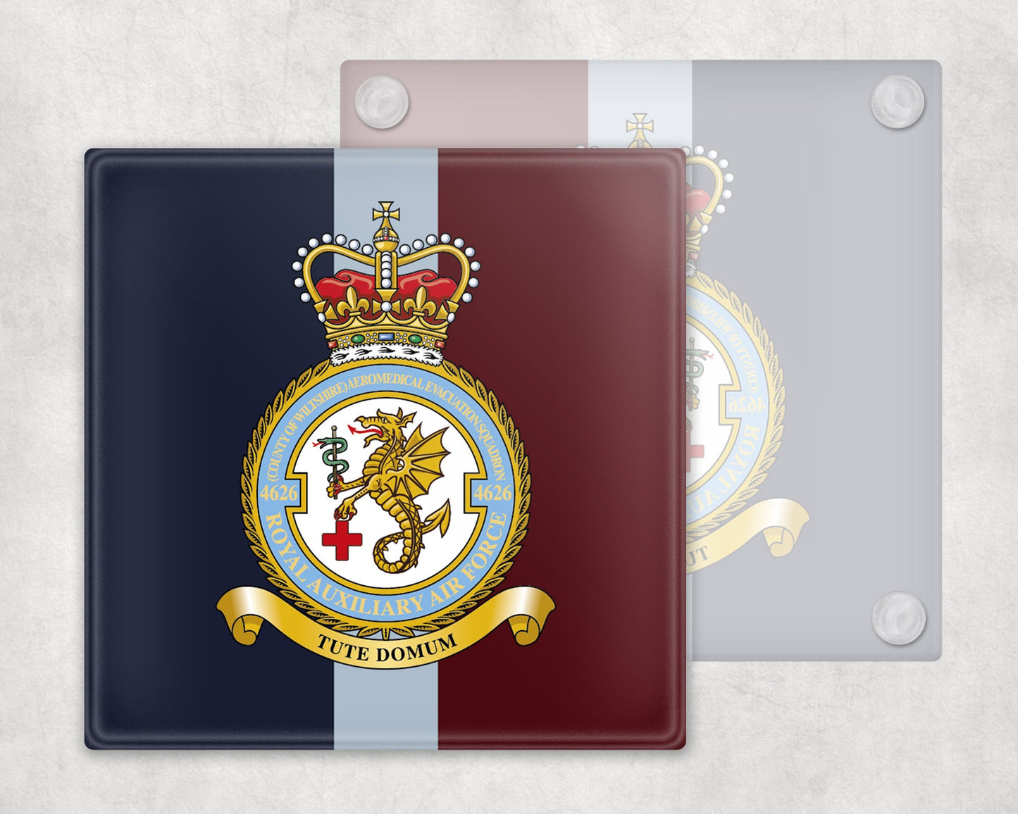 4626 (County of Wiltshire) Aeromedical Evacuation SQN RAuxAF - Glass Coaster
