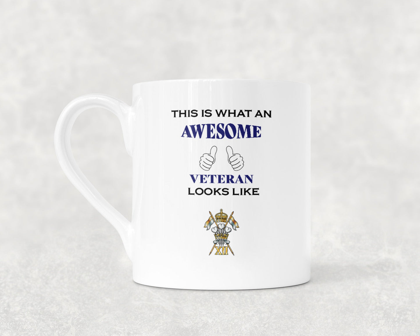 12th Royal Lancers - Veteran - Bone China Mug