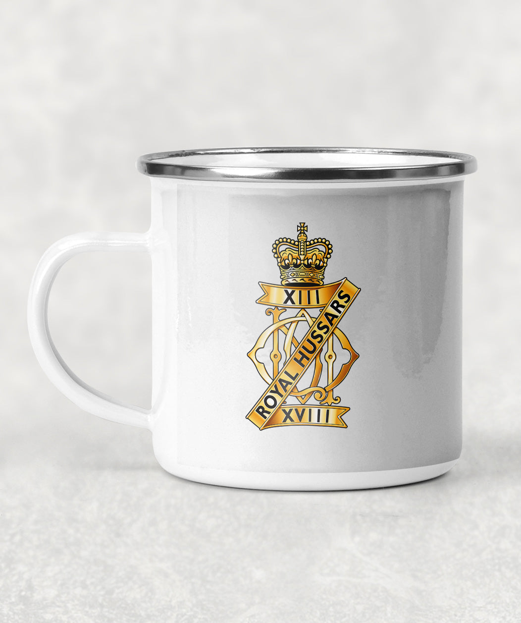 13th/18th Royal Hussars - Enamel Mug