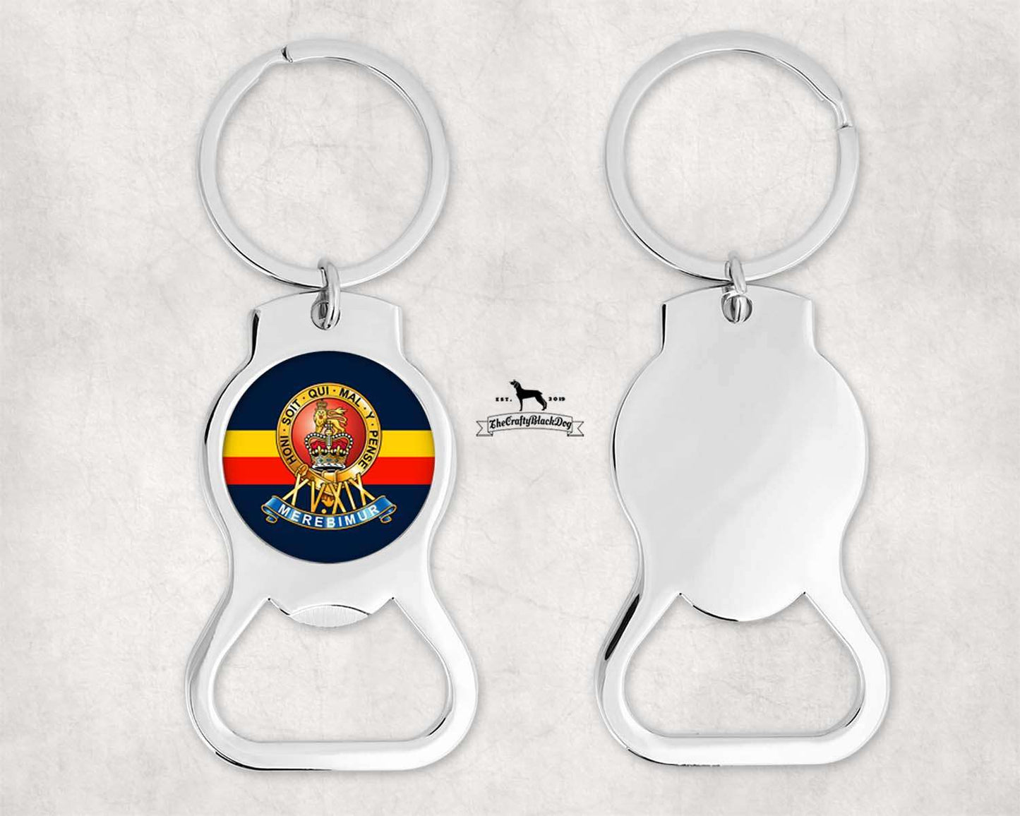 15th/19th The King's Royal Hussars - Bottle opener keyring