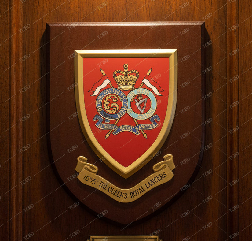 16th/5th The Queen's Royal Lancers - Wall Shield Plaque | MOD Licensed Seller