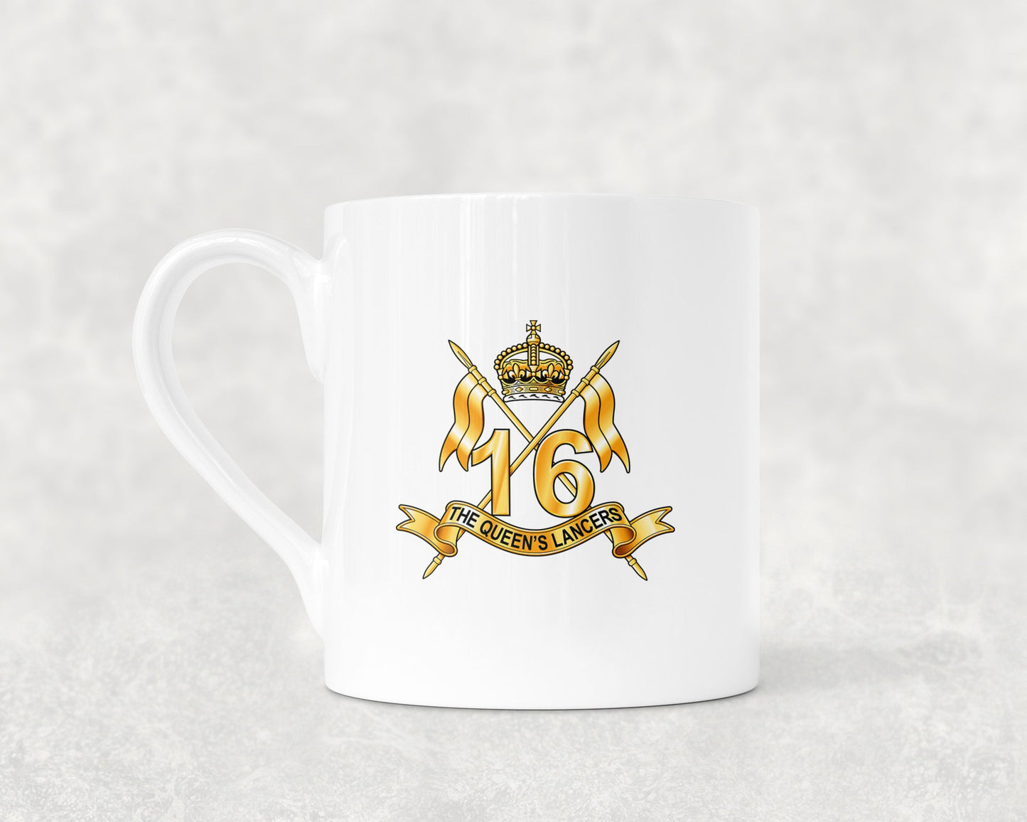 16th/5th The Queen's Royal Lancers - Bone China Mug