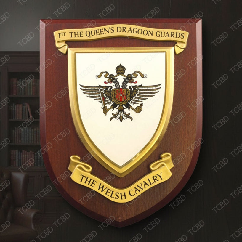 1st The Queen's Dragoon Guards - Wall Shield Plaque | MOD Licensed