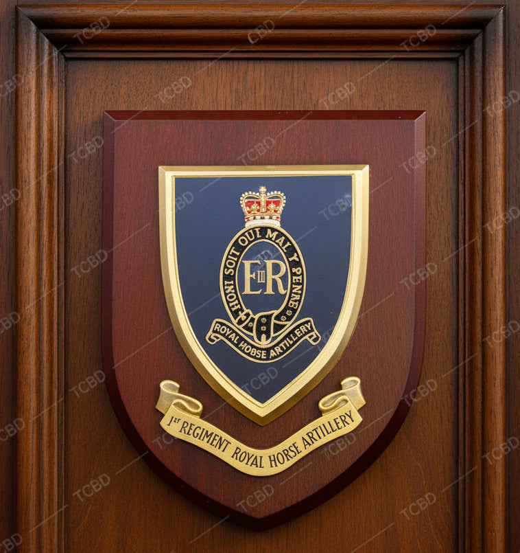1 Royal Horse Artillery - Wall Shield Plaque | MOD Licensed Seller | Regimental
