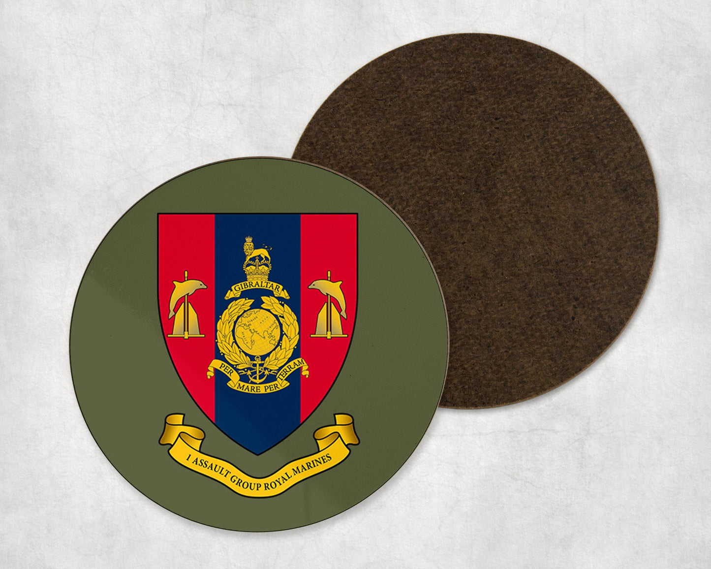 1 Assault Gp Royal Marines - Round Coaster Set