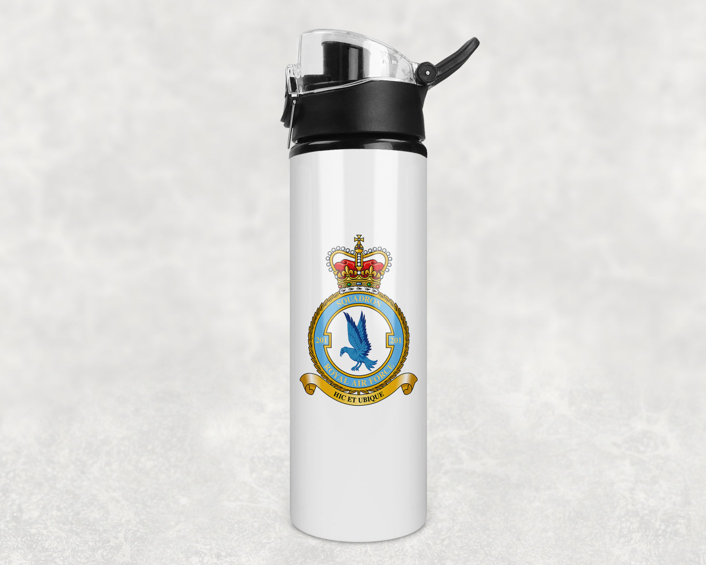 201 Squadron RAF - Flip Top Water Bottle