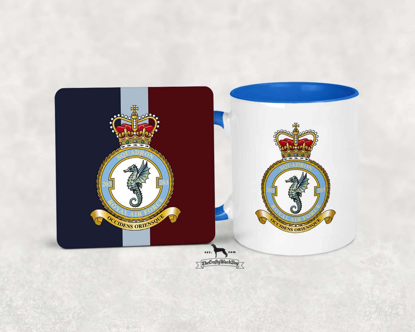 203 Squadron RAF - MUG and COASTER SET