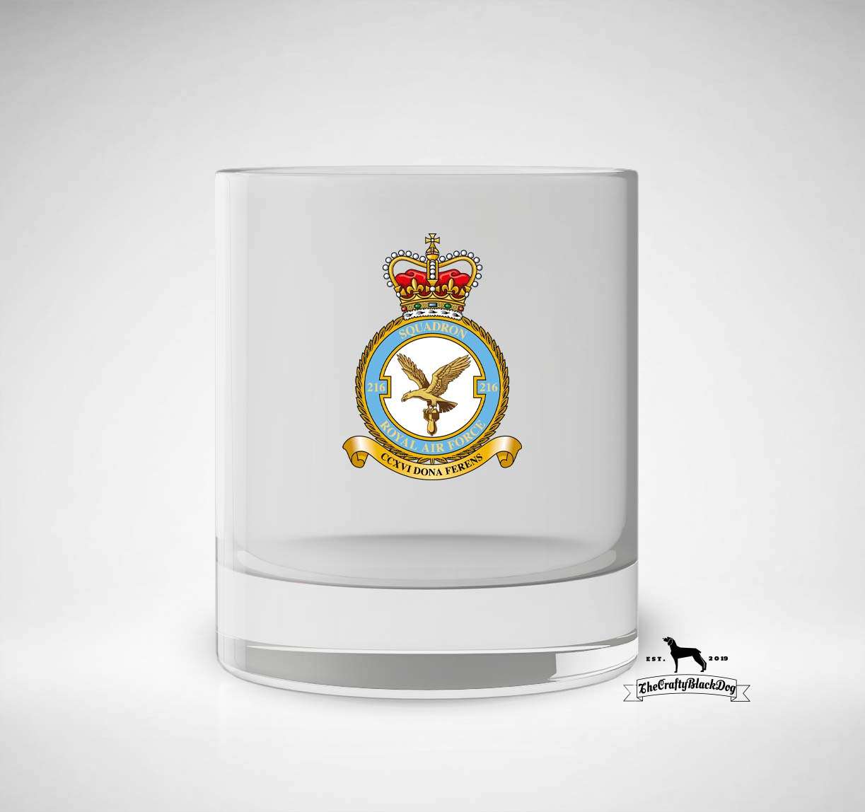 216 Squadron RAF - Whiskey/Spirit Glass