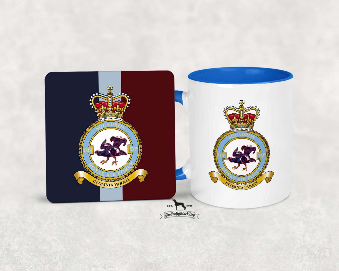 24 Squadron RAF - MUG and COASTER SET