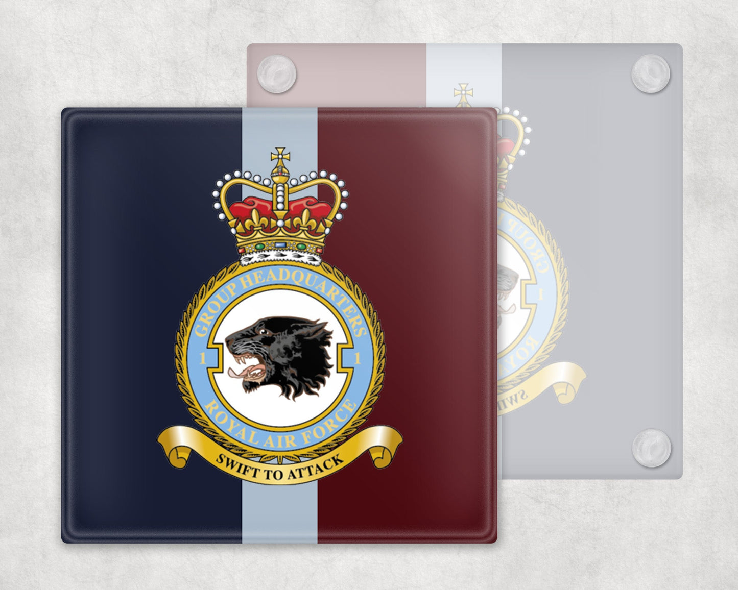 Group Headquarters No 1 Group RAF - Glass Coaster