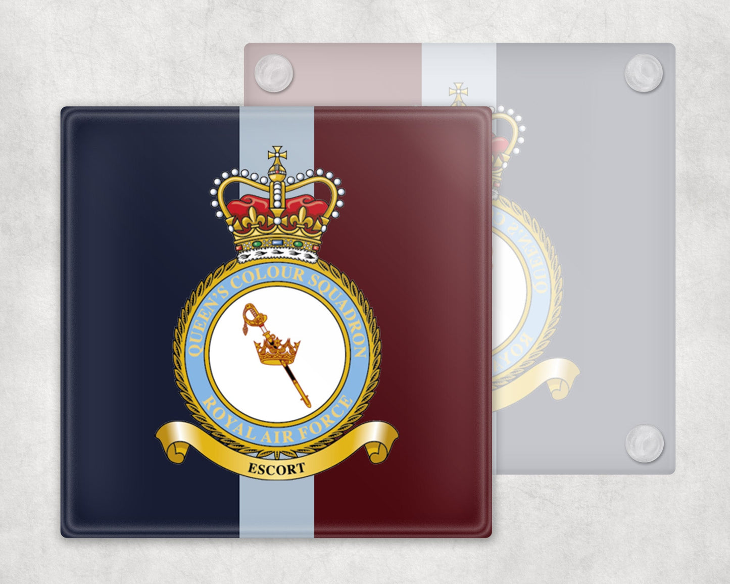 Queen's Colour Squadron RAF - Glass Coaster