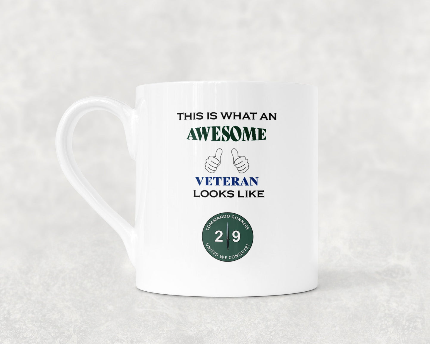 29 Commando Royal Artillery - Veteran - Bone China Mug