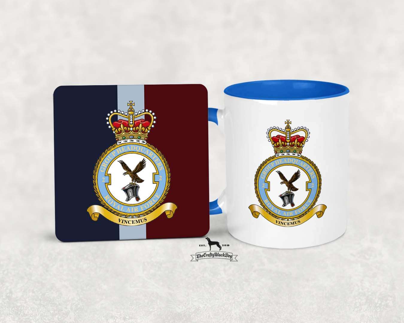 Group Headquarters No 2 Group RAF - MUG and COASTER SET