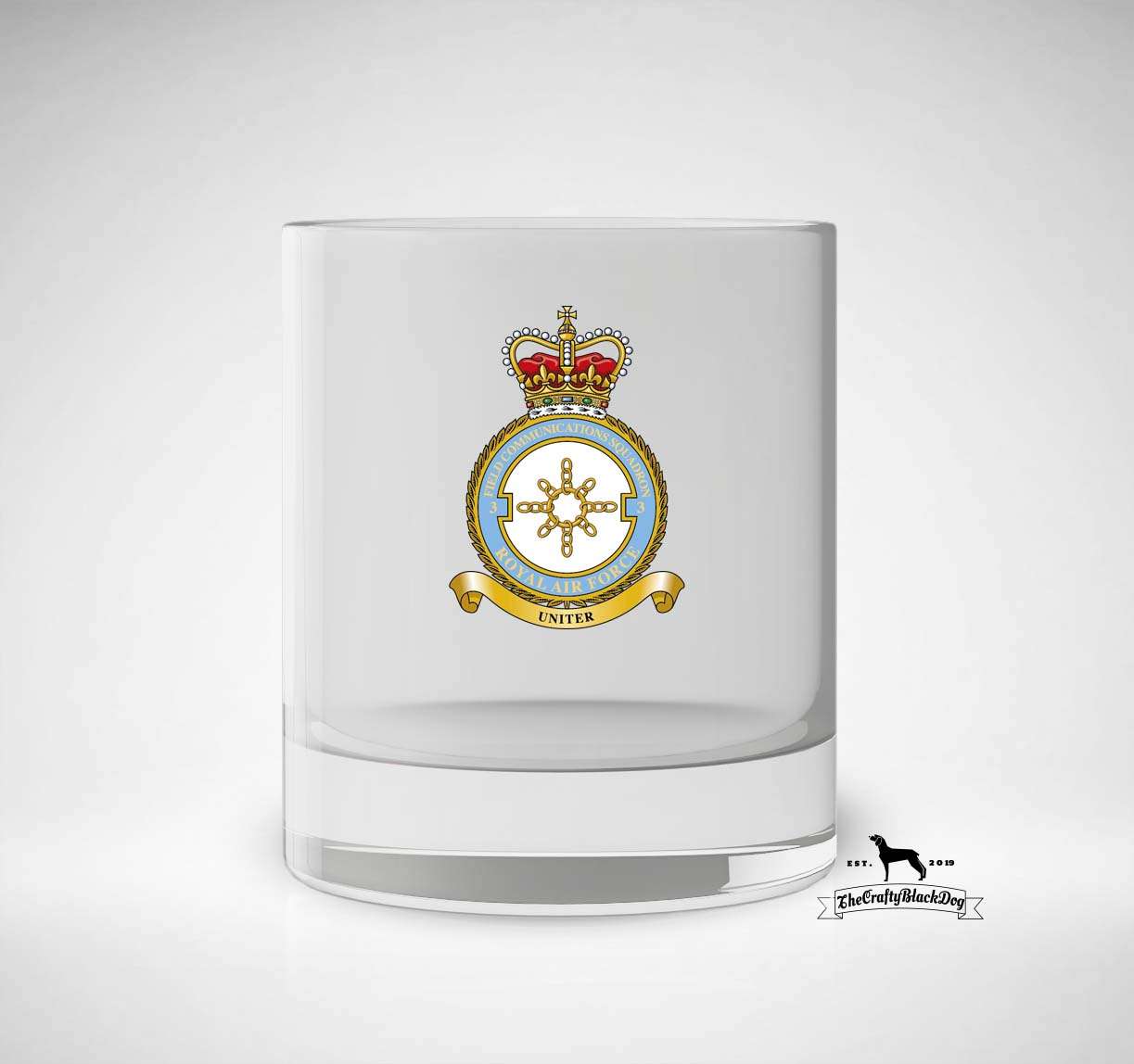 3 Field Communications Squadron RAF - Whiskey/Spirit Glass