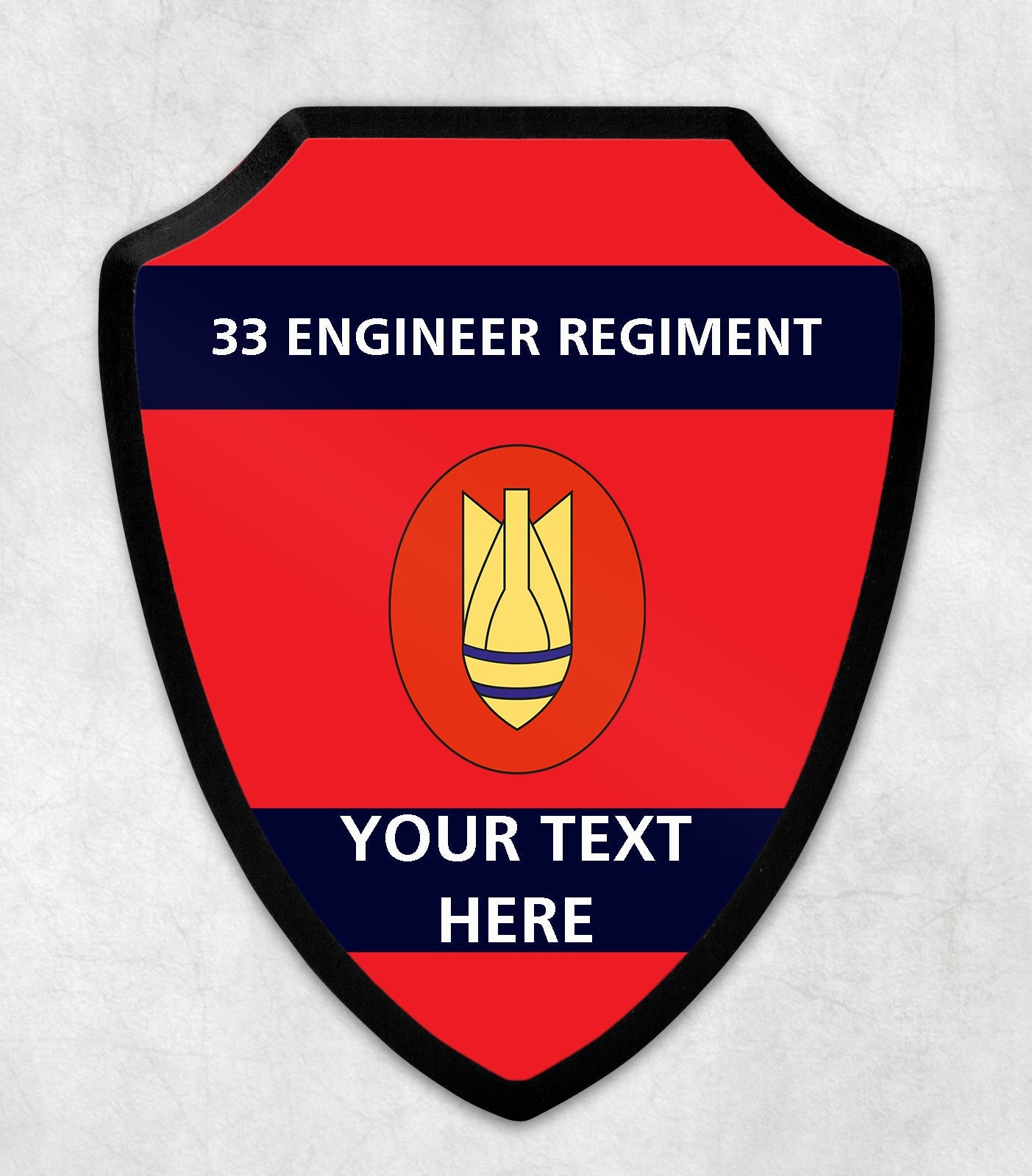 33 Engineer Regiment - Printed Wall Shield