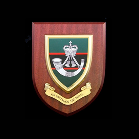 4th Bn Rifles - Wall Shield Plaque | MOD Licensed Seller | Regimental