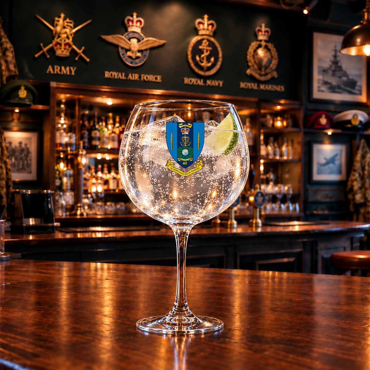 40 Commando RM - Gin Glass | The Crafty Black Dog
