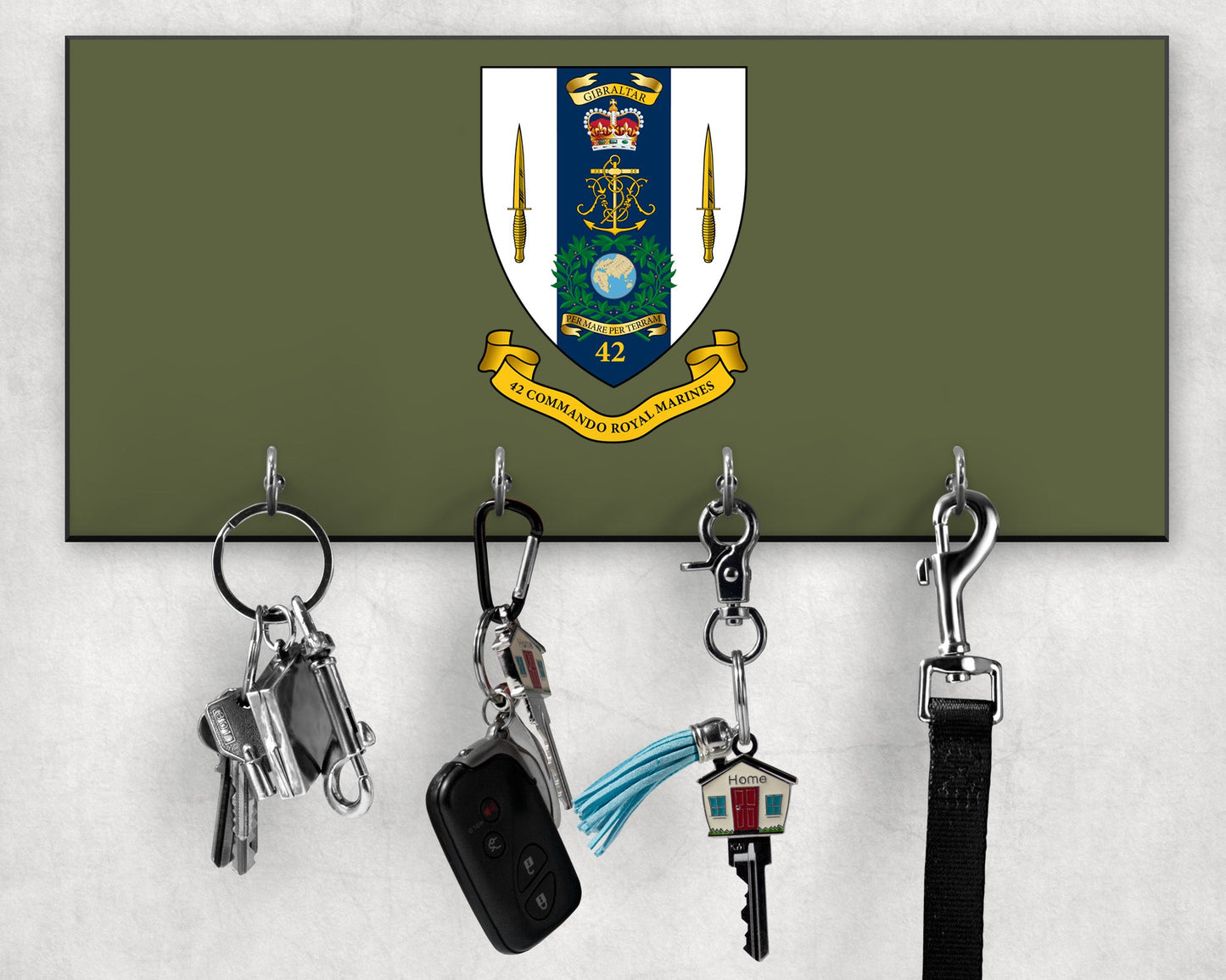 42 Commando RM - Wooden Key/Beret Hook