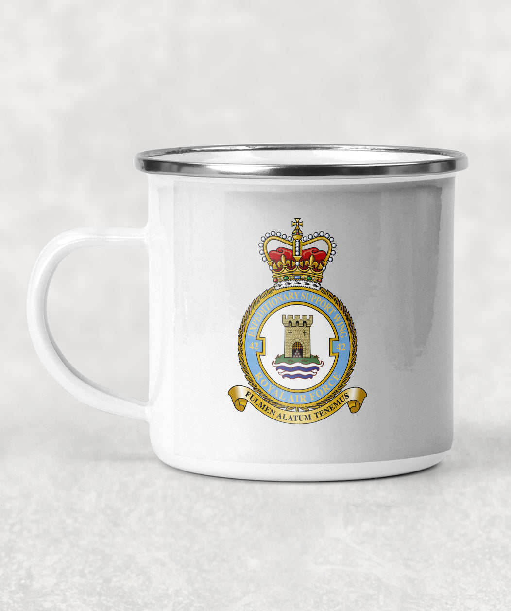 42 Expeditionary Support Wing RAF - Enamel Mug