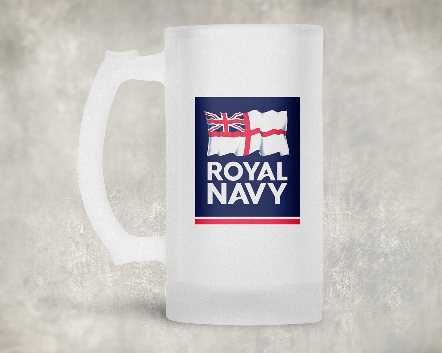 Royal Navy - Frosted Stein/Tankard/Beer Mug - Frosted Stein/Tankard/Beer Mug