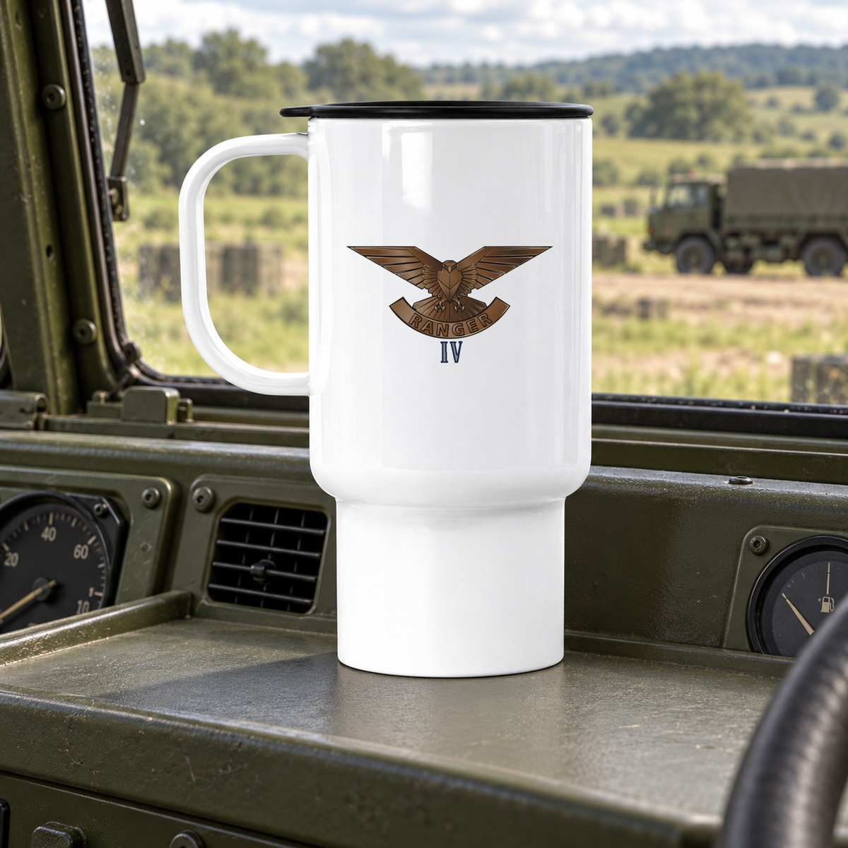 4th Battalion, The Ranger Regiment (4 RANGER) - Travel Mug | The Crafty Black Dog