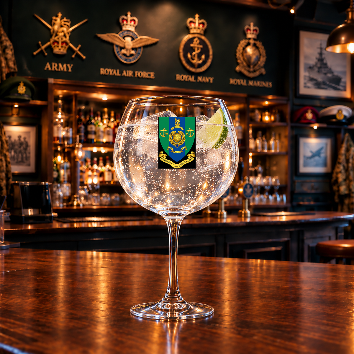 539 Assault Sqn RM - Gin Glass | The Crafty Black Dog
