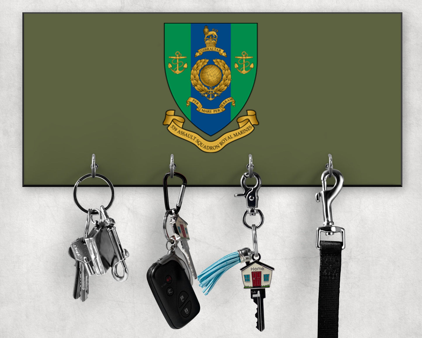 539 Assault Sqn RM - Wooden Key/Beret Hook