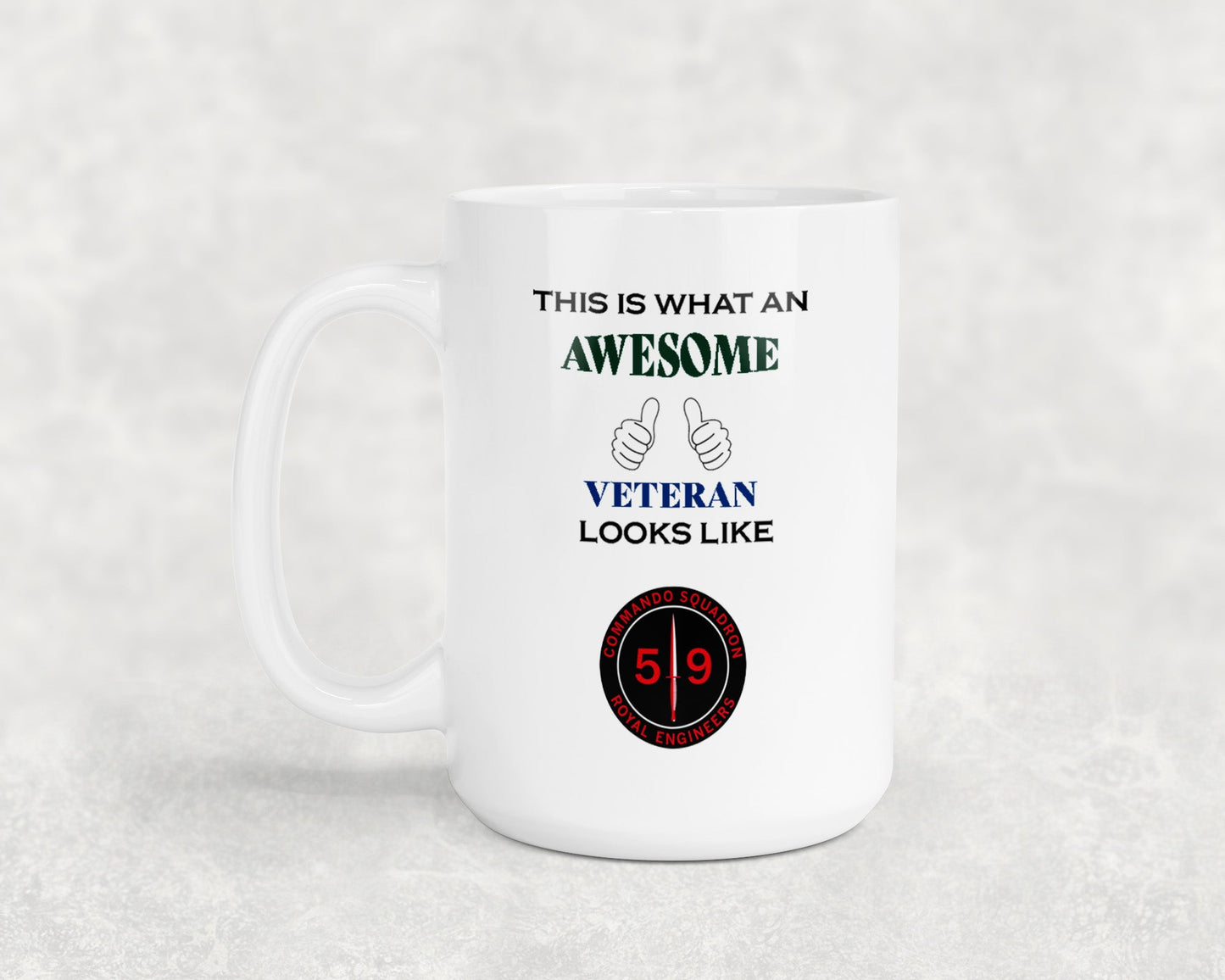59 Commando Royal Engineers - Veteran - 15oz Mug