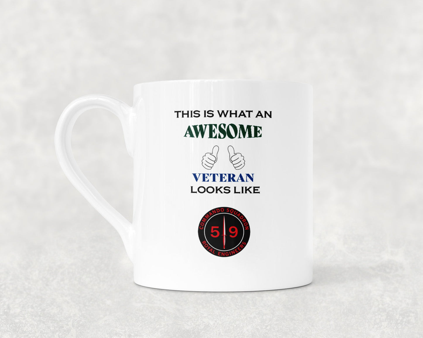 59 Commando Royal Engineers - Veteran - Bone China Mug