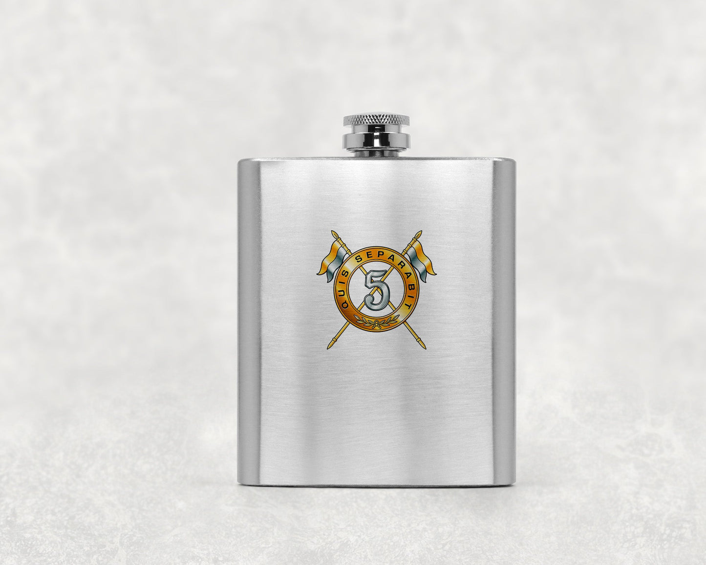 5th Royal Irish Lancers - Hip Flask