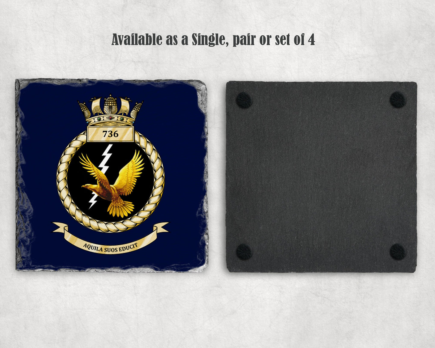 736 Naval Air Squadron - Slate Coaster