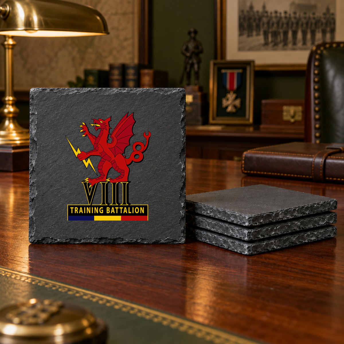 8 Training Bn REME - Slate Coaster Set | The Crafty Black Dog