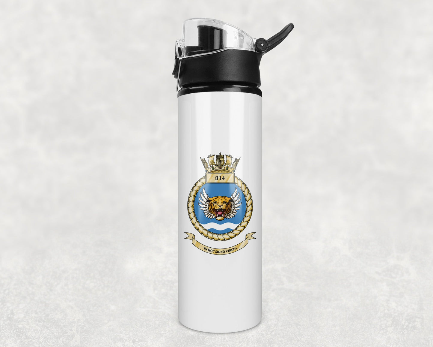 814 Naval Air Squadron - Flip Top Water Bottle