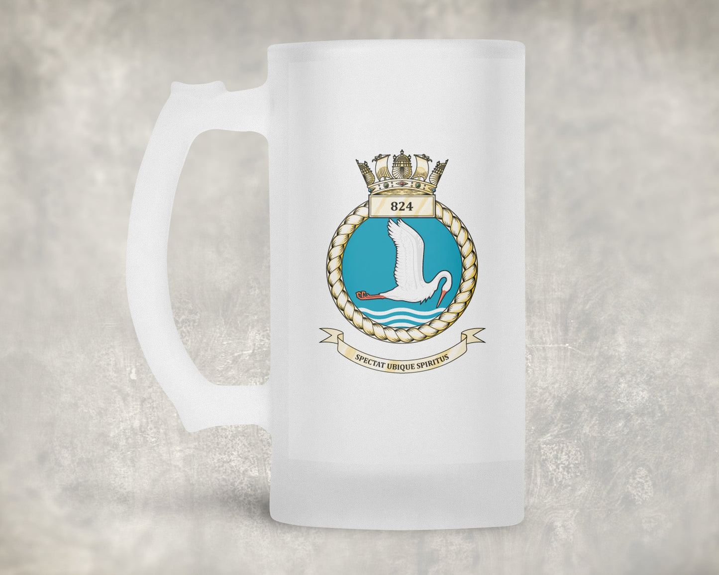 824 Naval Air Squadron - Frosted Stein/Tankard/Beer Mug - Frosted Stein/Tankard/Beer Mug