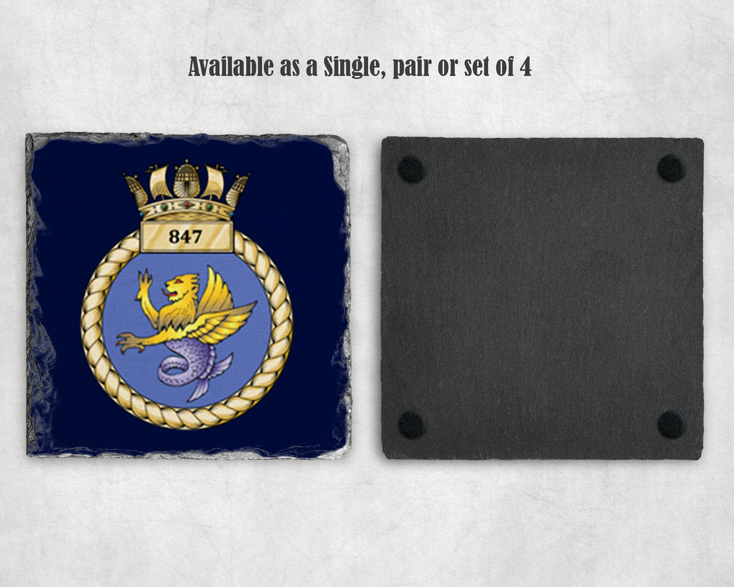 847 Naval Air Squadron - Slate Coaster