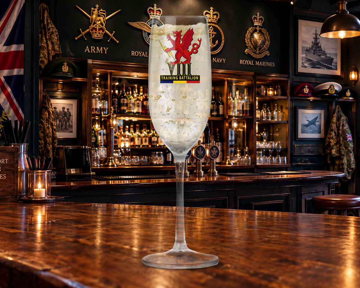 8 Training Battalion REME - Champagne/Prosecco Flute Glass