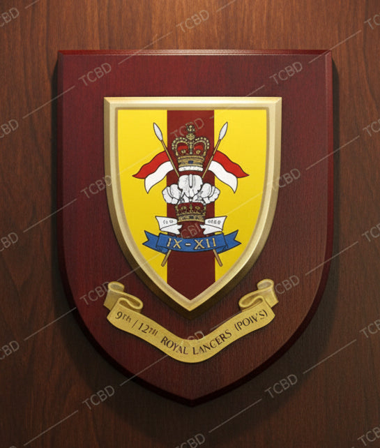 9th/12th Royal Lancers - Wall Shield Plaque | MOD Licensed Seller