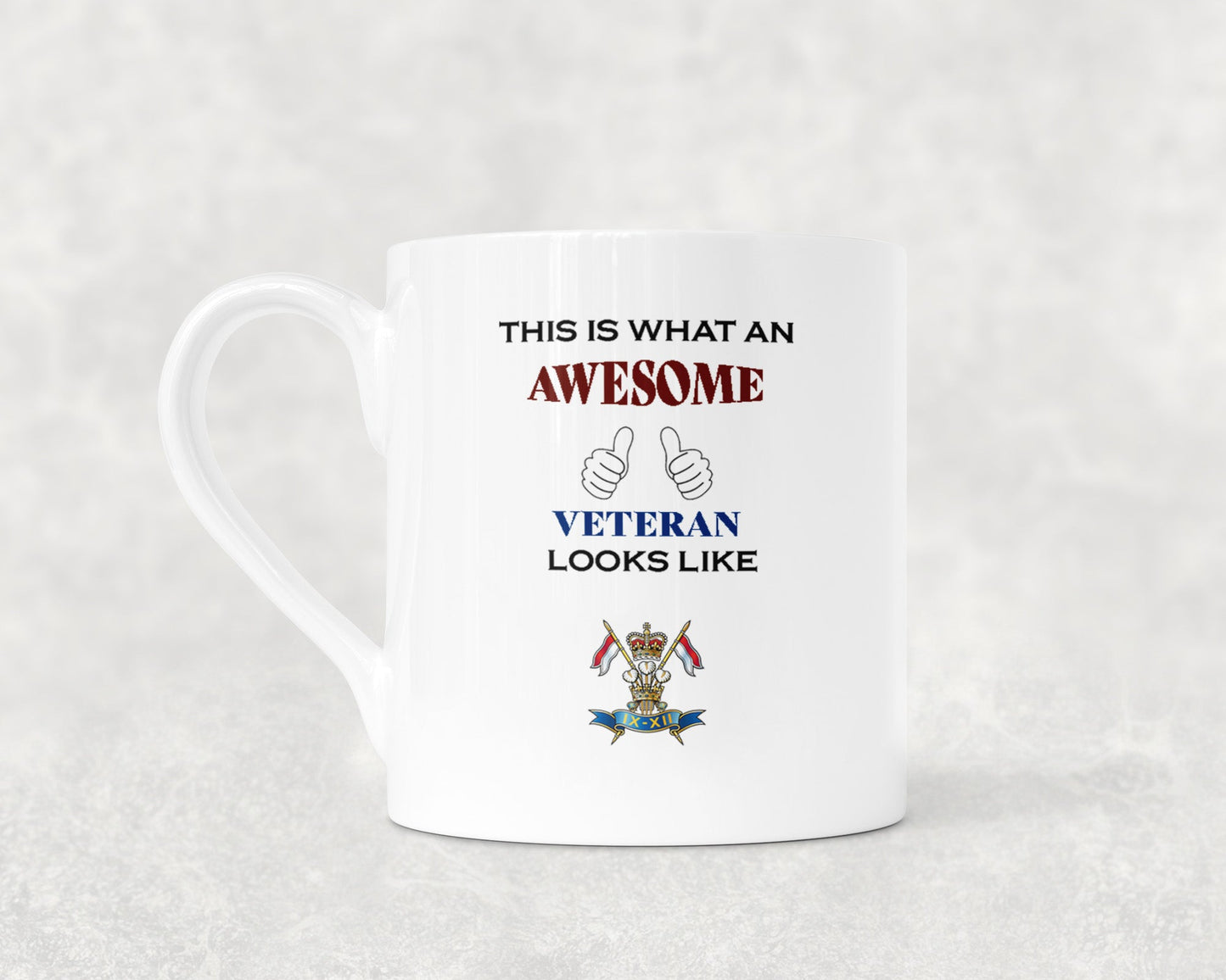 9th/12th Royal Lancers - Veteran - Bone China Mug