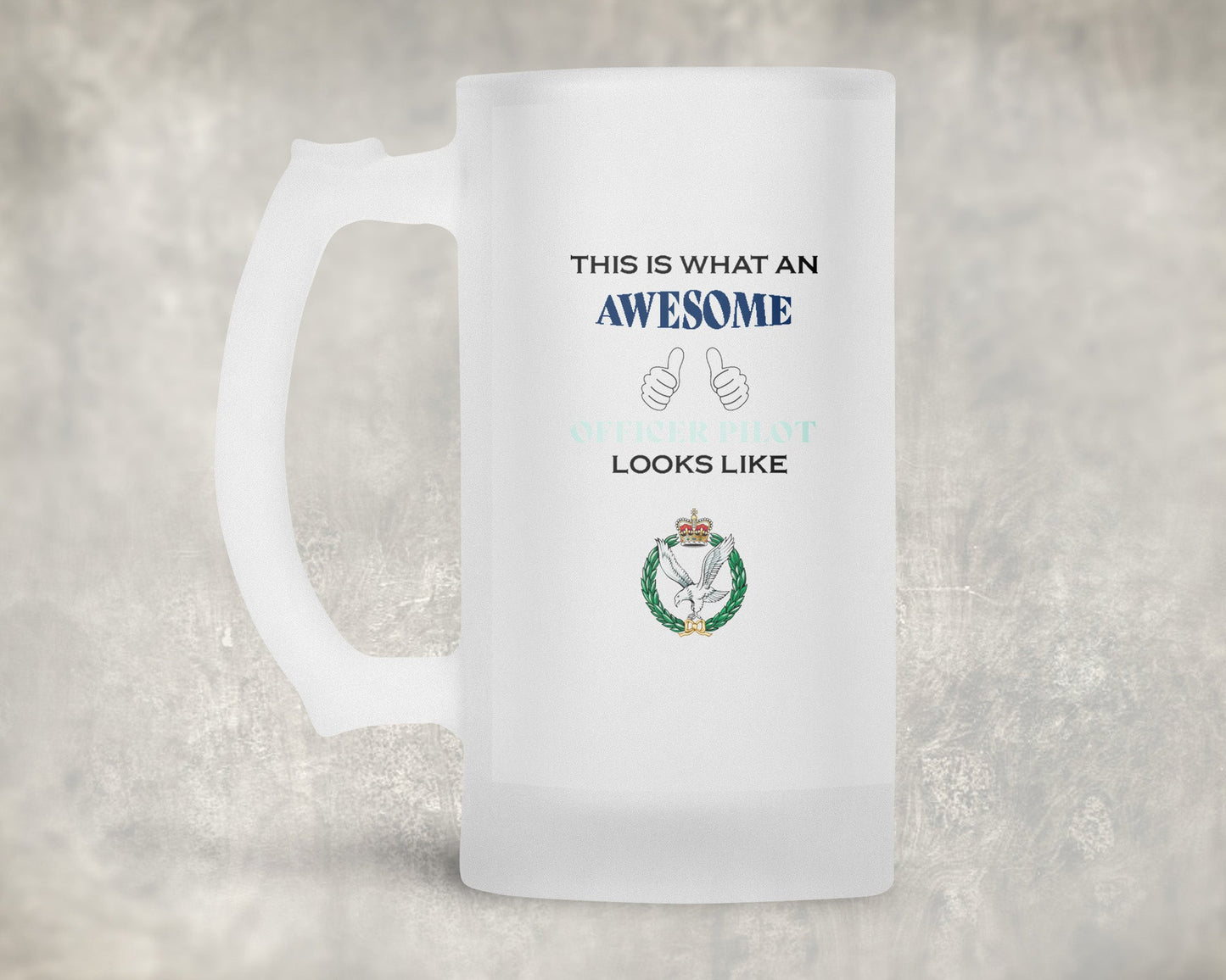 Army Air Corps - Officer Pilot - Awesome Frosted Stein