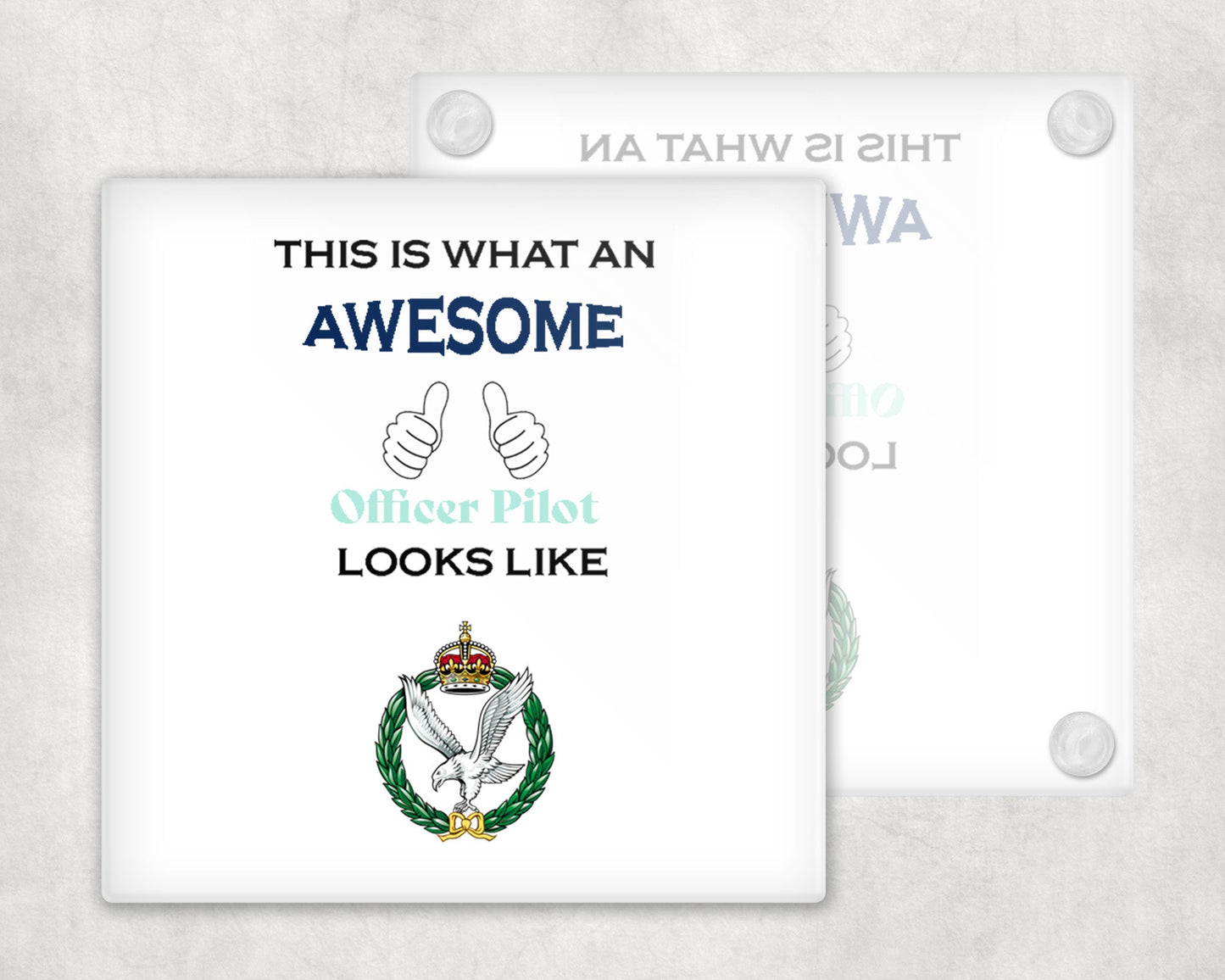 Army Air Corps KC - Officer Pilot - Awesome Coasters