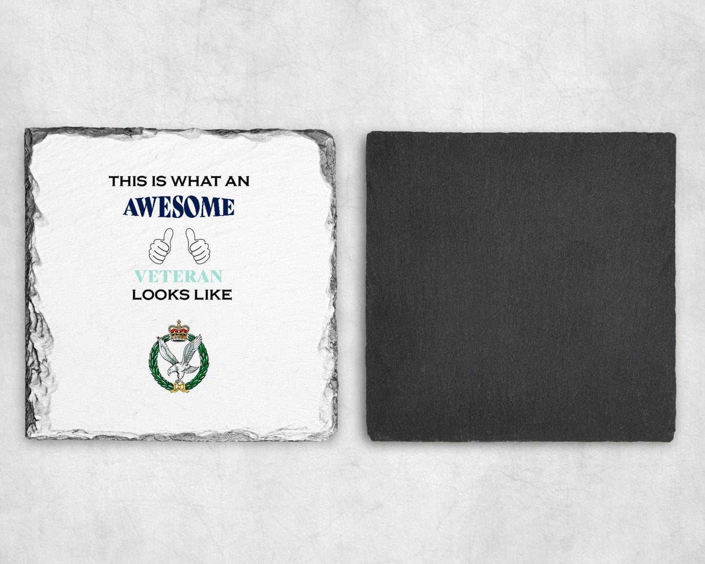 Army Air Corps - Veteran - Slate Coaster