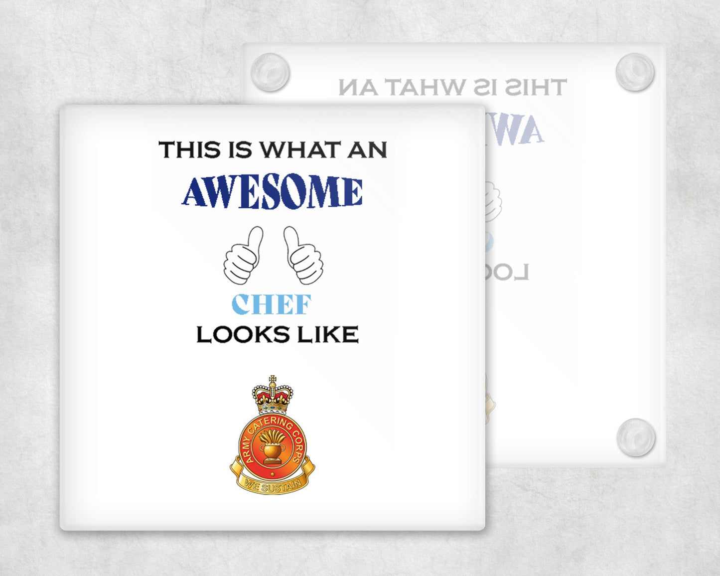 Army Catering Corps - Awesome Chef Coasters
