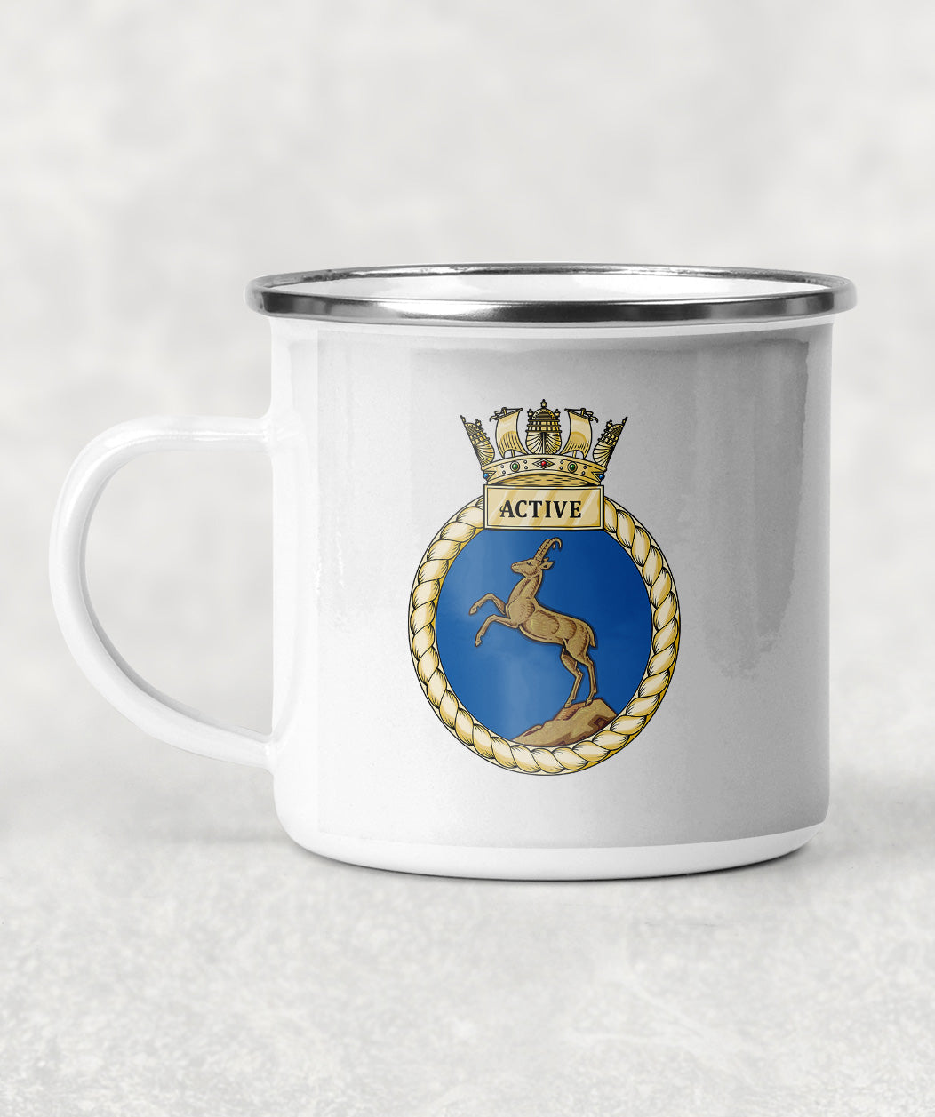 HMS Active - Enamel Mug
