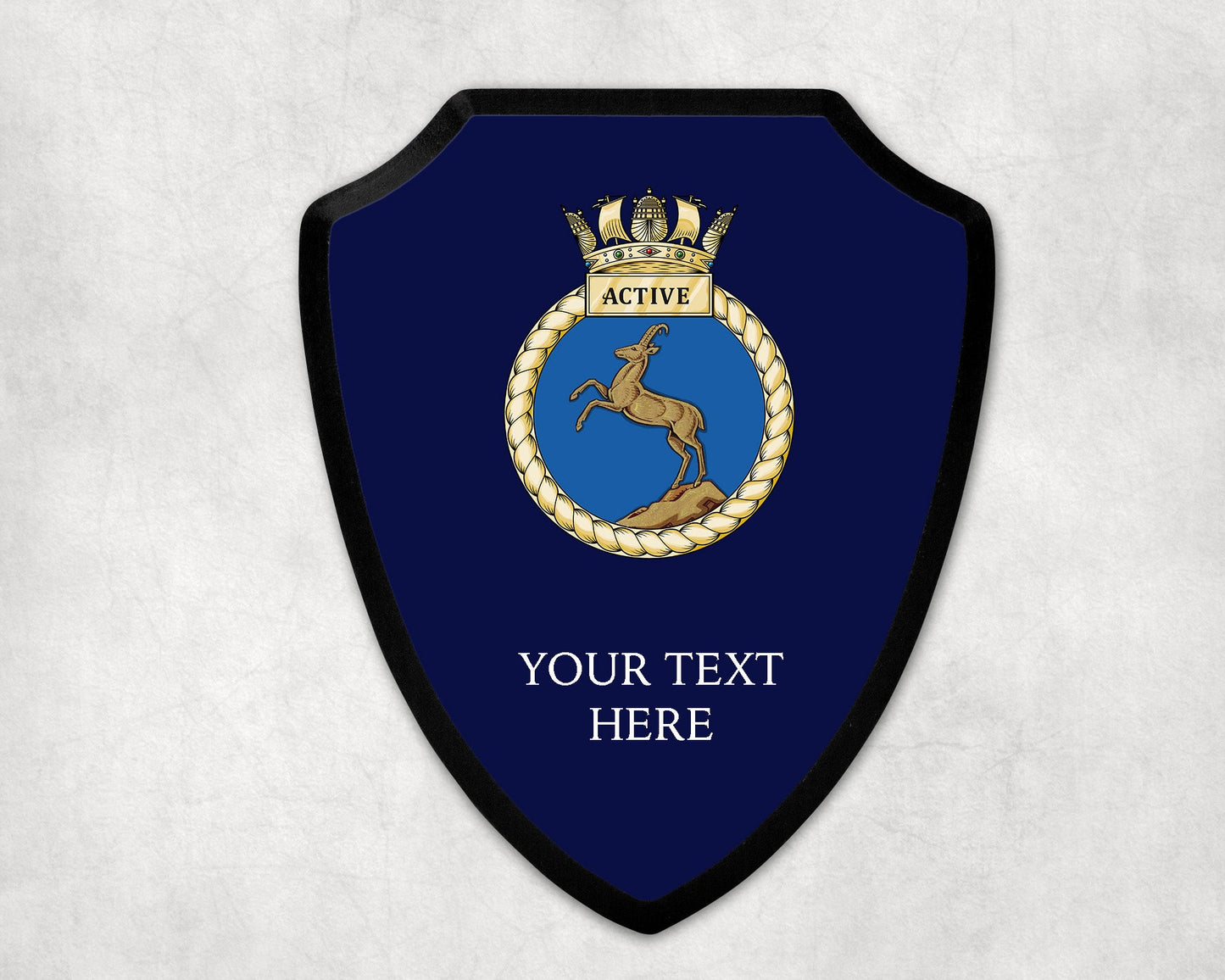 HMS Active - Royal Navy Printed Wall Shield