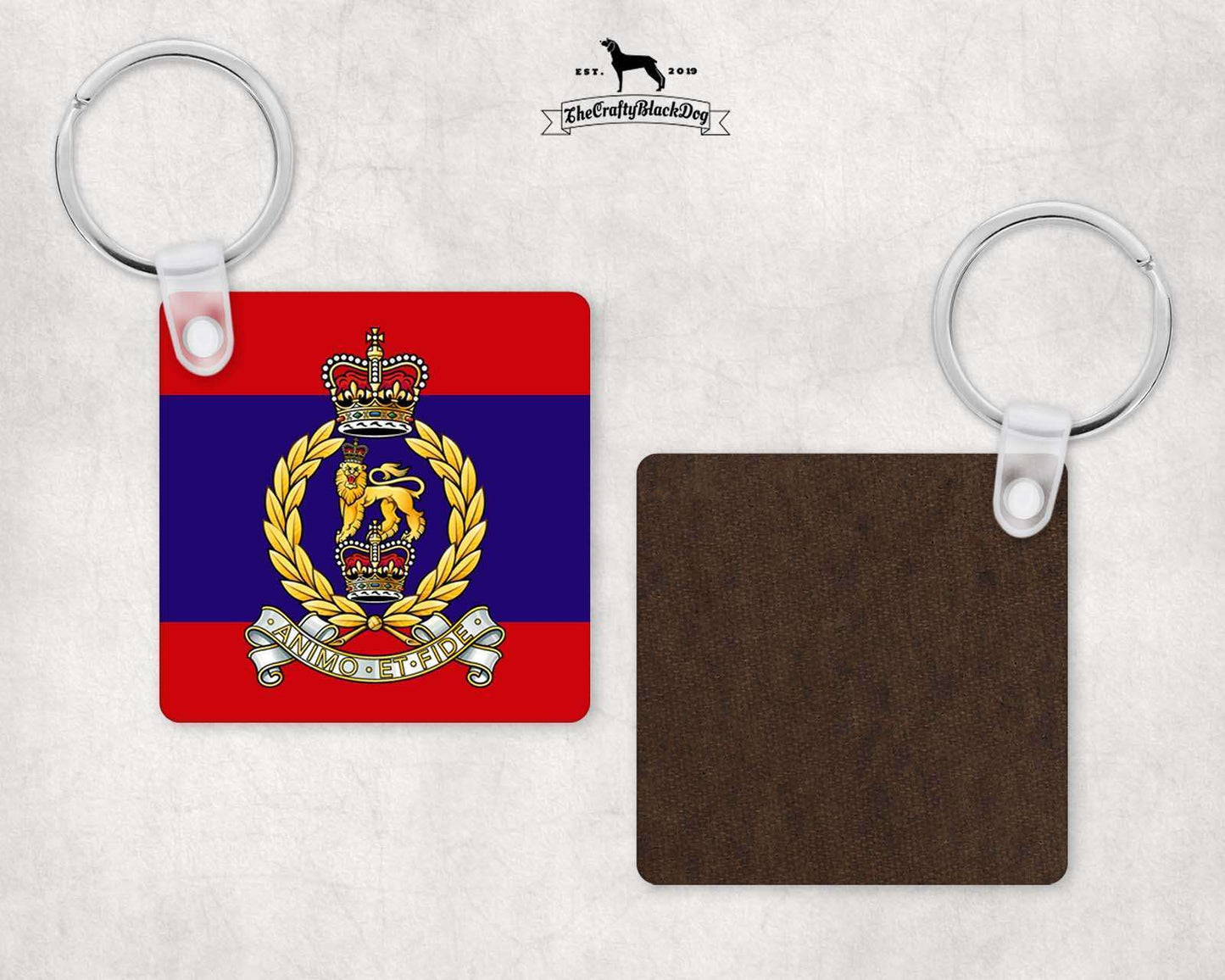 Adjutant General's Corps - Square Key Ring